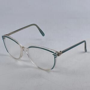 Grasset Bijou Women Eyeglasses Frame Clear Blue Plastic Cat Eye Full Rim 57-17mm